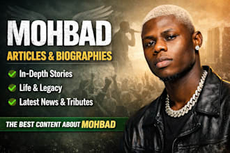 write a powerful tribute or biography about mohbad or any public figure