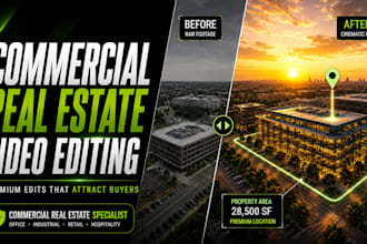 do professional commercial real estate drone video editing