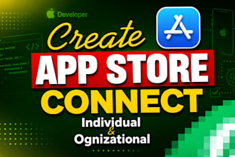 create app store connect apple developer account