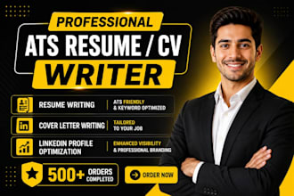 write ats friendly UK and USA resume for job application