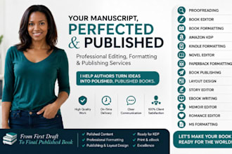 proofread memoir book edit fiction book editor kdp book formatting novel story