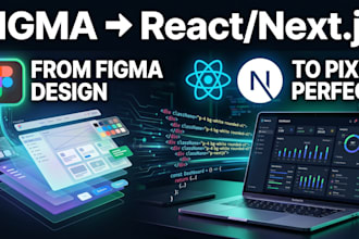 convert figma to react or nextjs with tailwind CSS