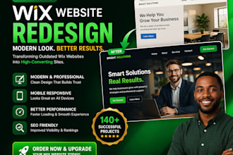 redesign wix website design wix website eccomerce business