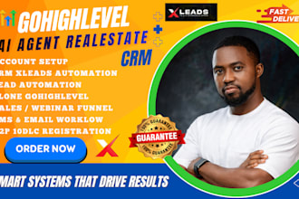 gohighlevel xleads real estate ai agent a2p automation sms blast clone ghl zoho