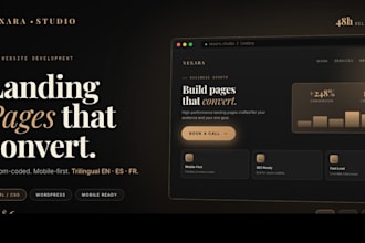 build a high converting landing page for your business in 48 hours