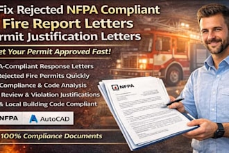 design and prepare nfpa compliant fire alarm system drawings for permit approval