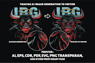 recreate ai image generator into vector file