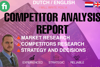 design a market and competitor analysis report