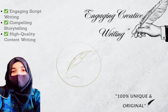 write professional scripts and creative stories for your project