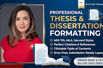 professionally format your thesis dissertation to apa 7th mla or harvard