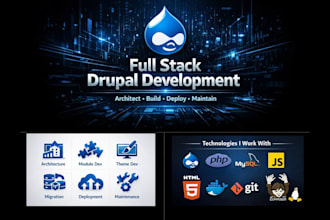 architect, develop, deploy, and maintain your drupal website