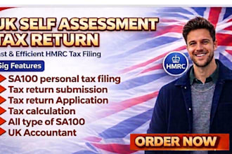 prepare file uk self assessment tax return hmrc sa100 personal tax uk accountant