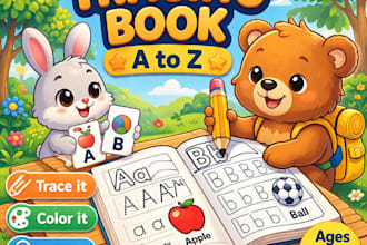 create alphabet tracing workbook for kids a to z printable