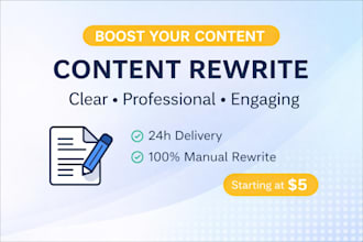 rewrite your content professionally