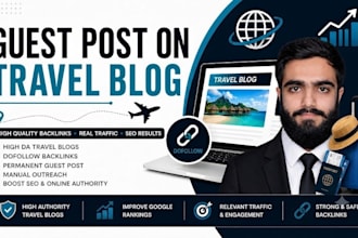 write and publish a guest post on a travel blog