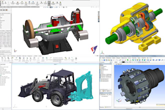 convert 2d to 3d cad design creo parametric assembly mechanism motion simulation
