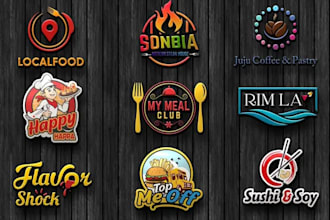 design best cooking chef kitchen restaurant bakery fast food catering logo