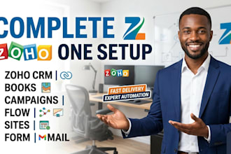 zoho crm, zoho one, zoho books, zoho campaign, zoho flow, site, form and mail