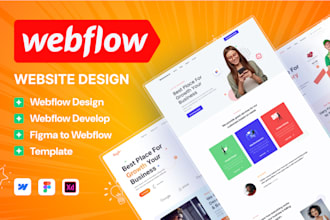 design or develop webflow website, figma to webflow, webflow expert
