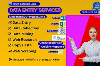be your professional data entry specialist