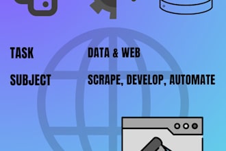 create web automation scraping bots and data workflows