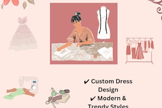 design modern and creative fashion dresses