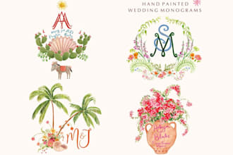 do monogram, wedding monogram, signature, wedding initials and wedding logo