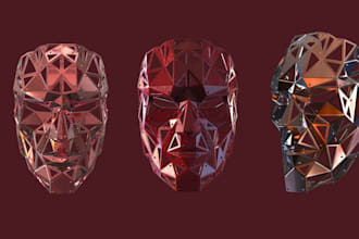3d print and paint anime mask 3d mask helmet wearable mask miniature painting