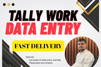 do fast and accurate data entry and tally work