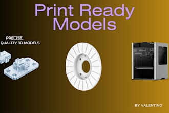 high precision 3d modeling for print ready parts
