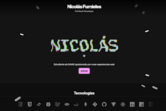 create a modern personal portfolio website using react js