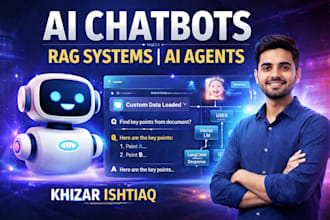 develop advanced ai agents, rag chatbots and automation systems