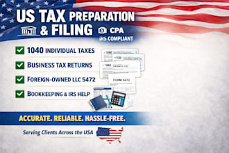 us tax preparation 1040 1065 1120 and 1120s filing