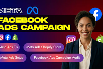 setup facebook ads campaign manage instagram ads shopify meta ads for lead sales