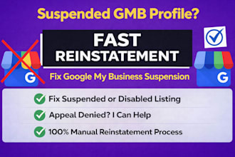 fix google my business suspension and fast reinstate denied gmb profile appeal