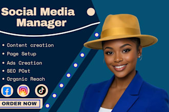social media manager linkedin manager content creator tik tok book promotion