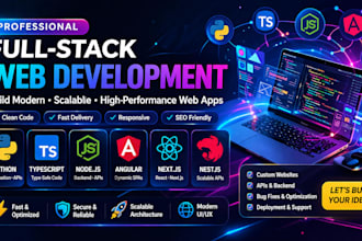 build website, website development, full stack developer