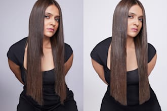 do professional hair retouching
