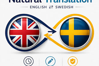 translate english to swedish quickly and naturally