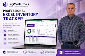 create a professional excel inventory tracker for your warehouse