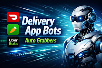 develop amazon driver bot instacart bot doordash bot, spark driver bot, uber eat