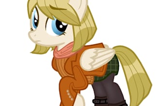 draw you as a cute pony character mlp style