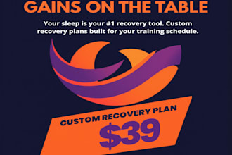 create a personalized sleep and recovery plan for athletes