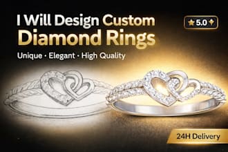 design custom diamond rings from your idea or sketch