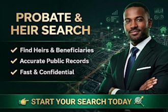 find heirs, beneficiaries, and probate public records fast