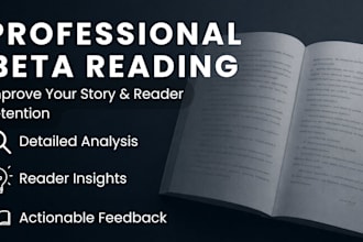 beta read your romance or fantasy novel