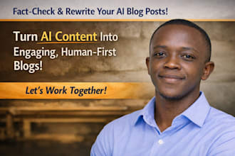 fact check and rewrite your ai blog posts for a human first tone