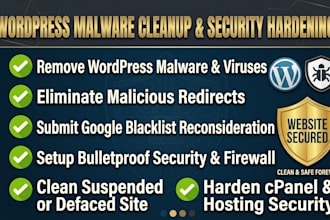 do wordpress malware removal and fix hacked website security
