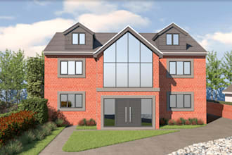 produce UK plans for planning approval, commercial architectural 3d rendering