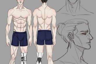 do a full body character sheet